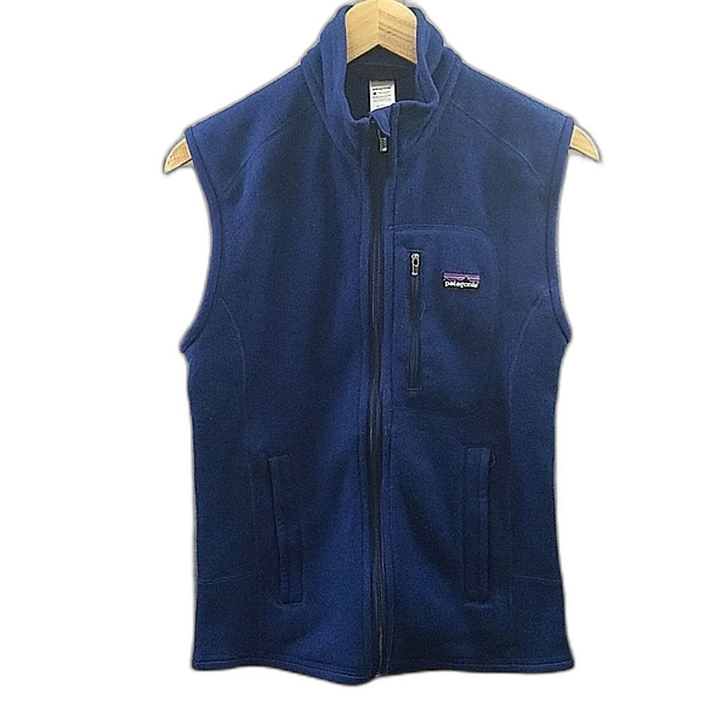 Patagonia Better Sweater Fleece Vest Dark Blue, Full Zip, Pockets - Men's XS